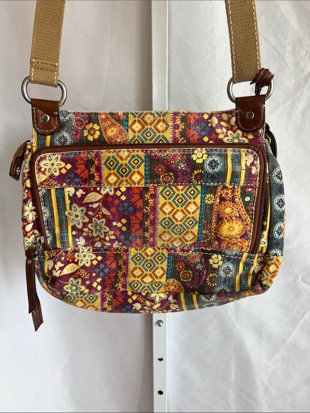 Fossil Multicolor Quilted Patchwork Crossbody Bag - Picture 7 of 16